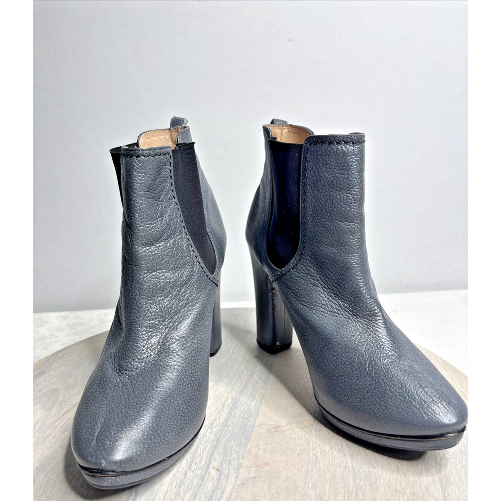 Repetto Women’s Black Leather High Heel Ankle Boots Size 9 Platform Booties